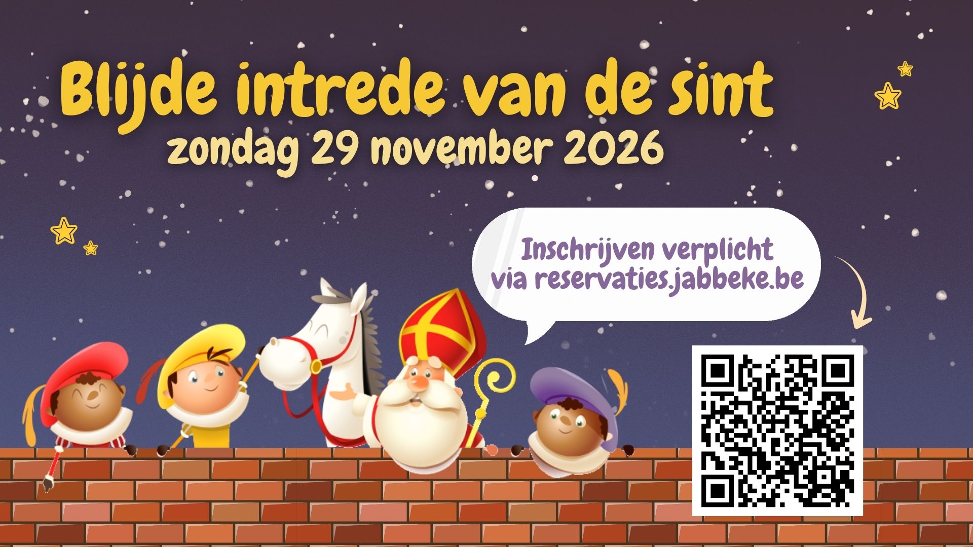 BLIJDE INTREDE VAN DE SINT - 29 NOVEMBER 2026